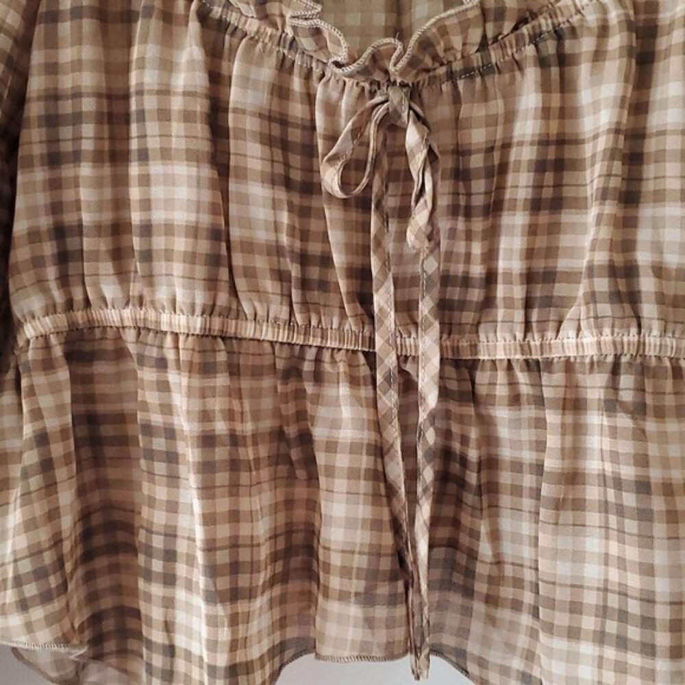 Charming plaid crop top CUTE - Picture 2 of 10
